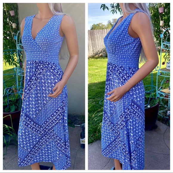 🎉HP🎊 LLBean Maxi Sleeveless Surplice Sundress - Picture 10 of 16